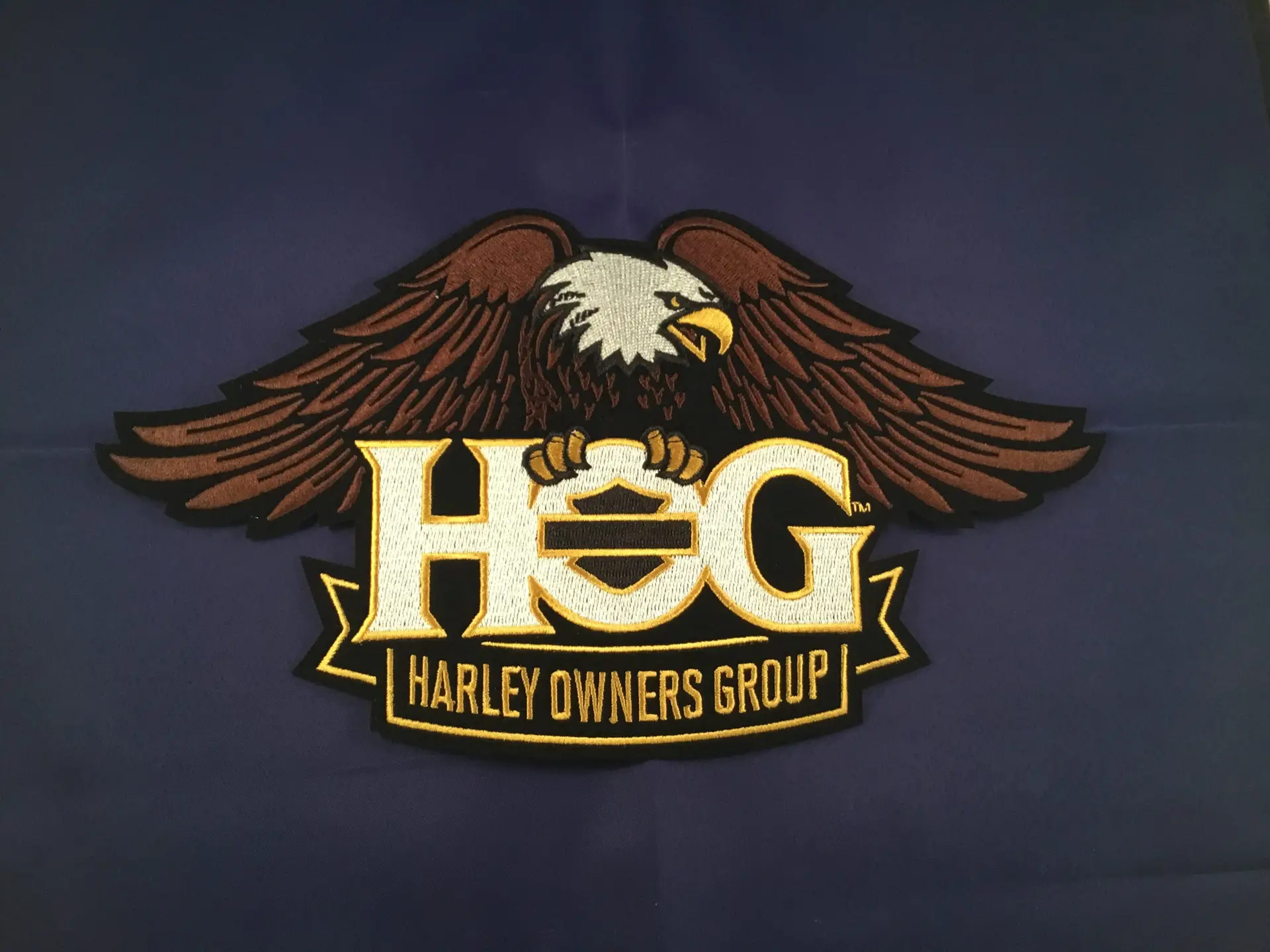 HOG Eagle Patch - Brown (Large)