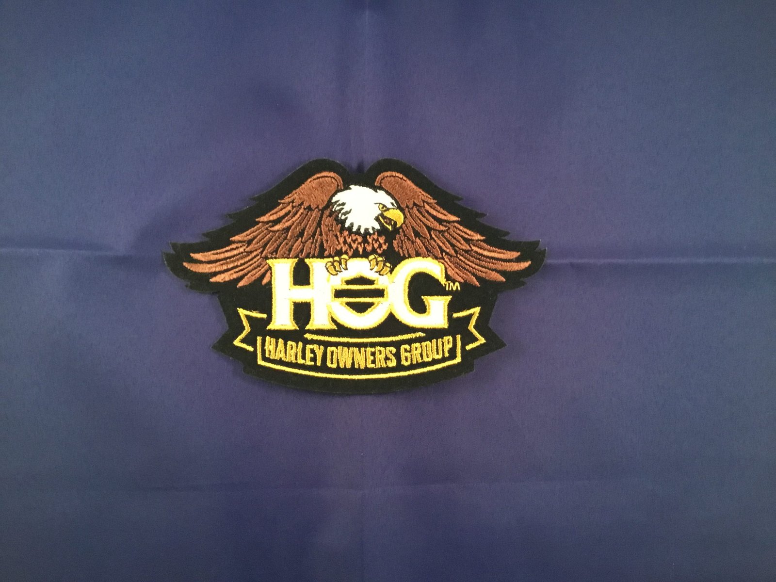 HOG Eagle Patch - Brown (Small)
