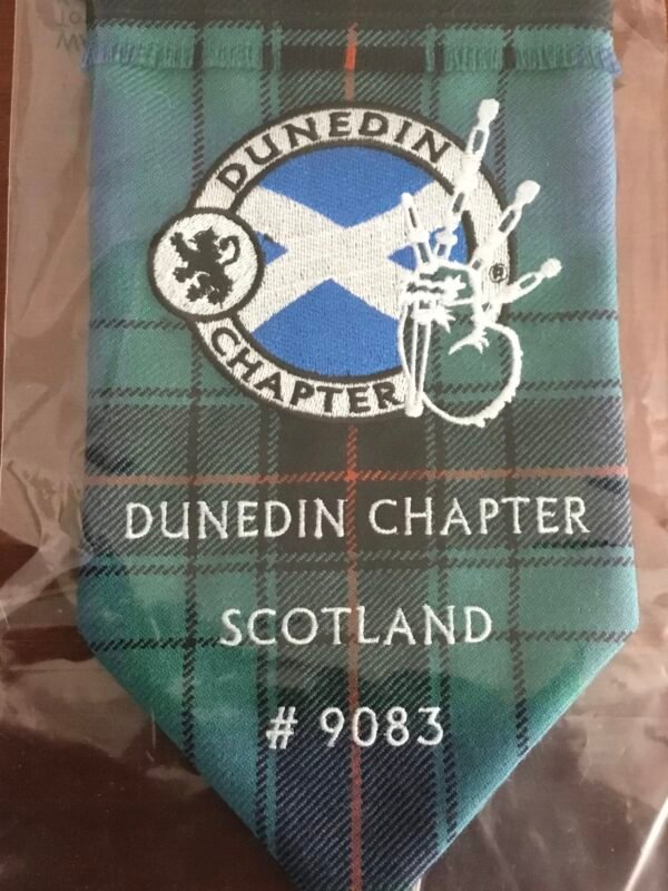 Chapter Tartan - Embroidered Pennant